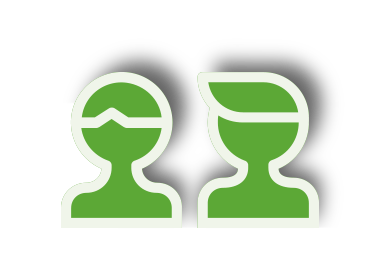 Zwei Personen als Icon
