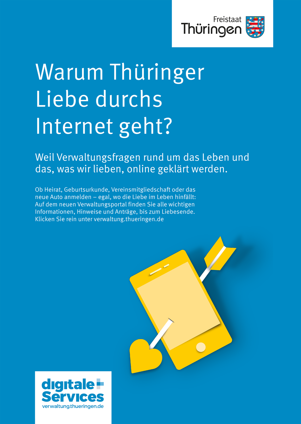 Aufschrift: Warum Thüringer Liebe durchs Internet geht?