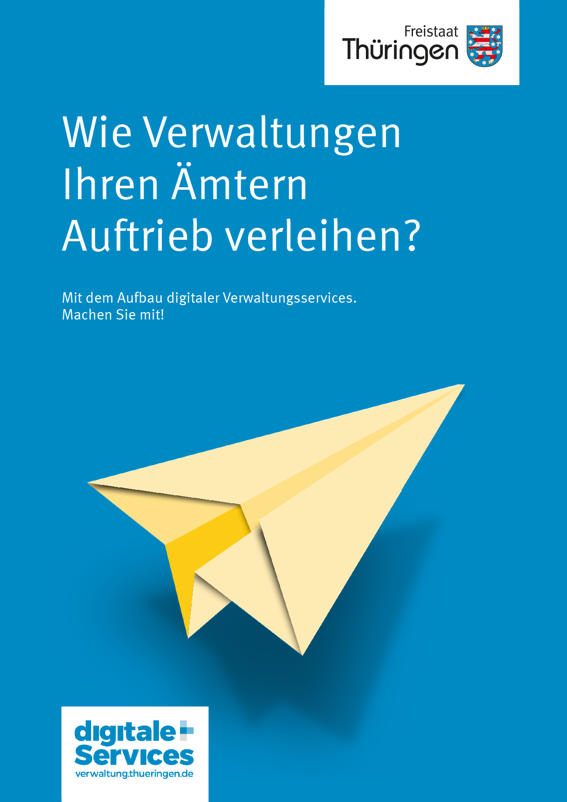 Aufschrift: Wie Verwaltungen Ihren Ämtern Auftrieb verleihen?