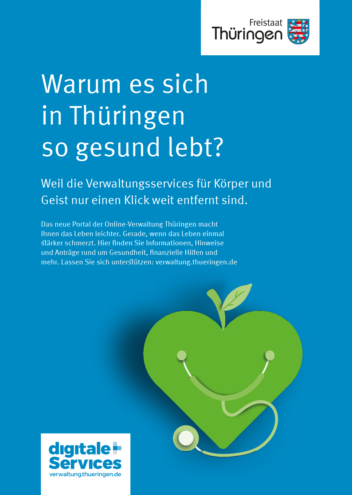 Aufschrift: Warum es sich in Thüringen so gesund lebt?