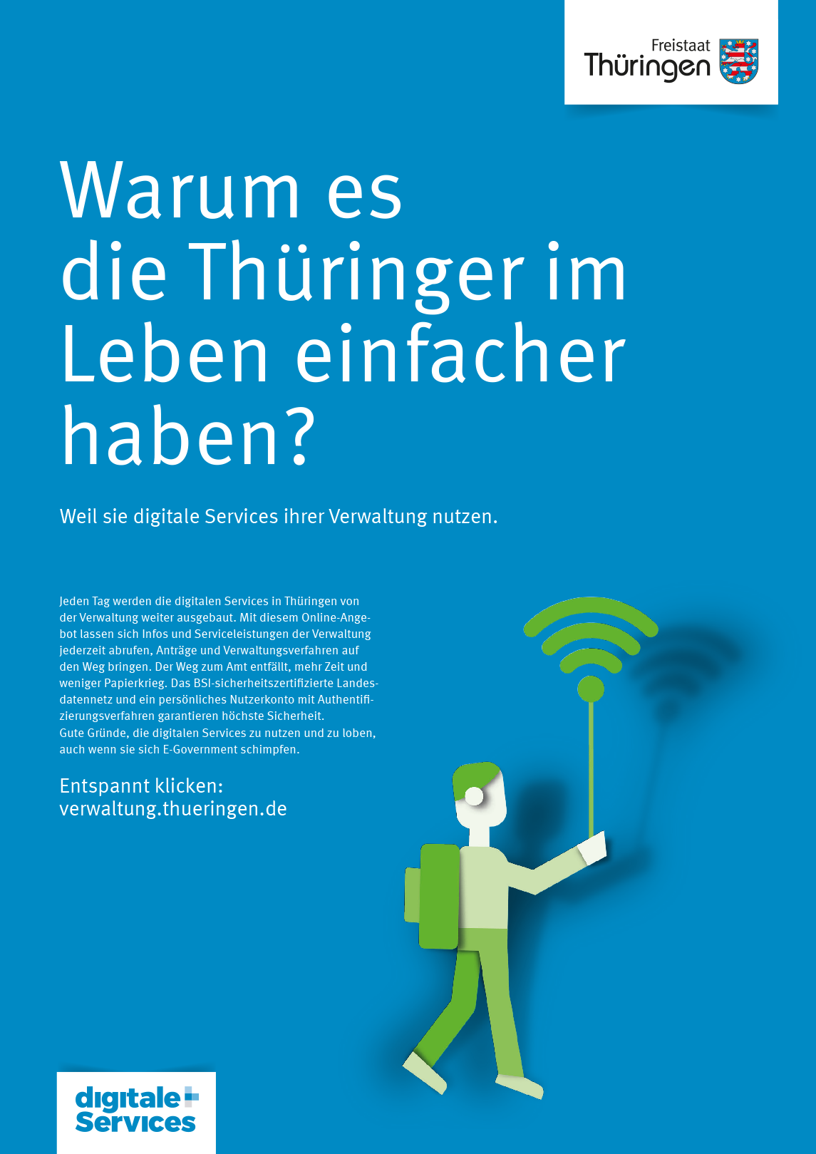 Aufschrift: Warum es die Thüringer im Leben einfacher haben?