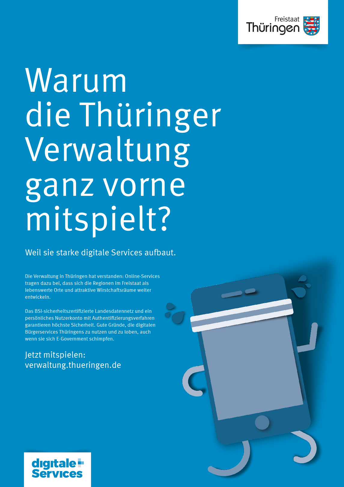 Aufschrift: Warum die Thüringer Verwaltung ganz vorne mitspielt?
