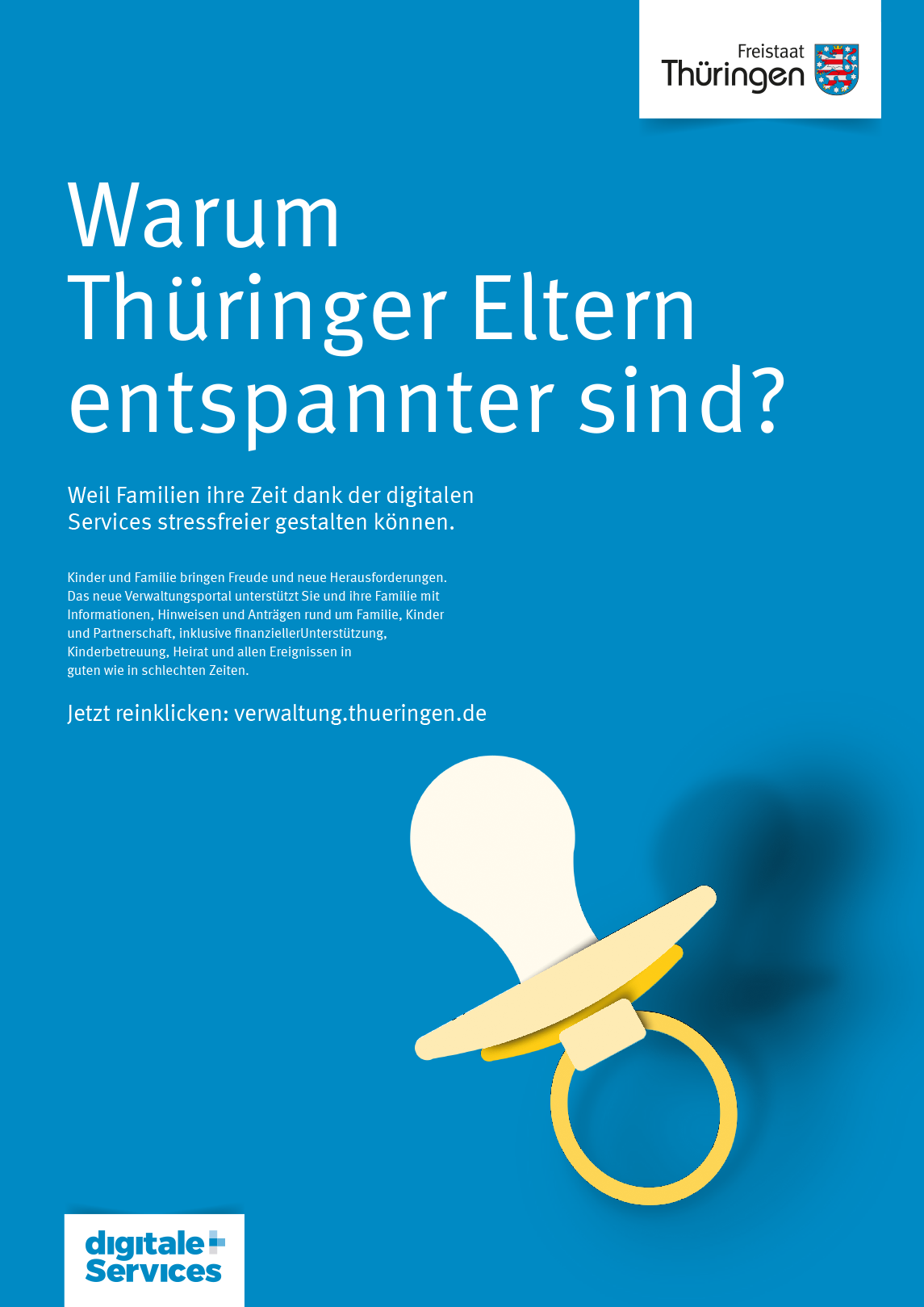 Aufschrift: Warum Thüringer Eltern entspannter sind?