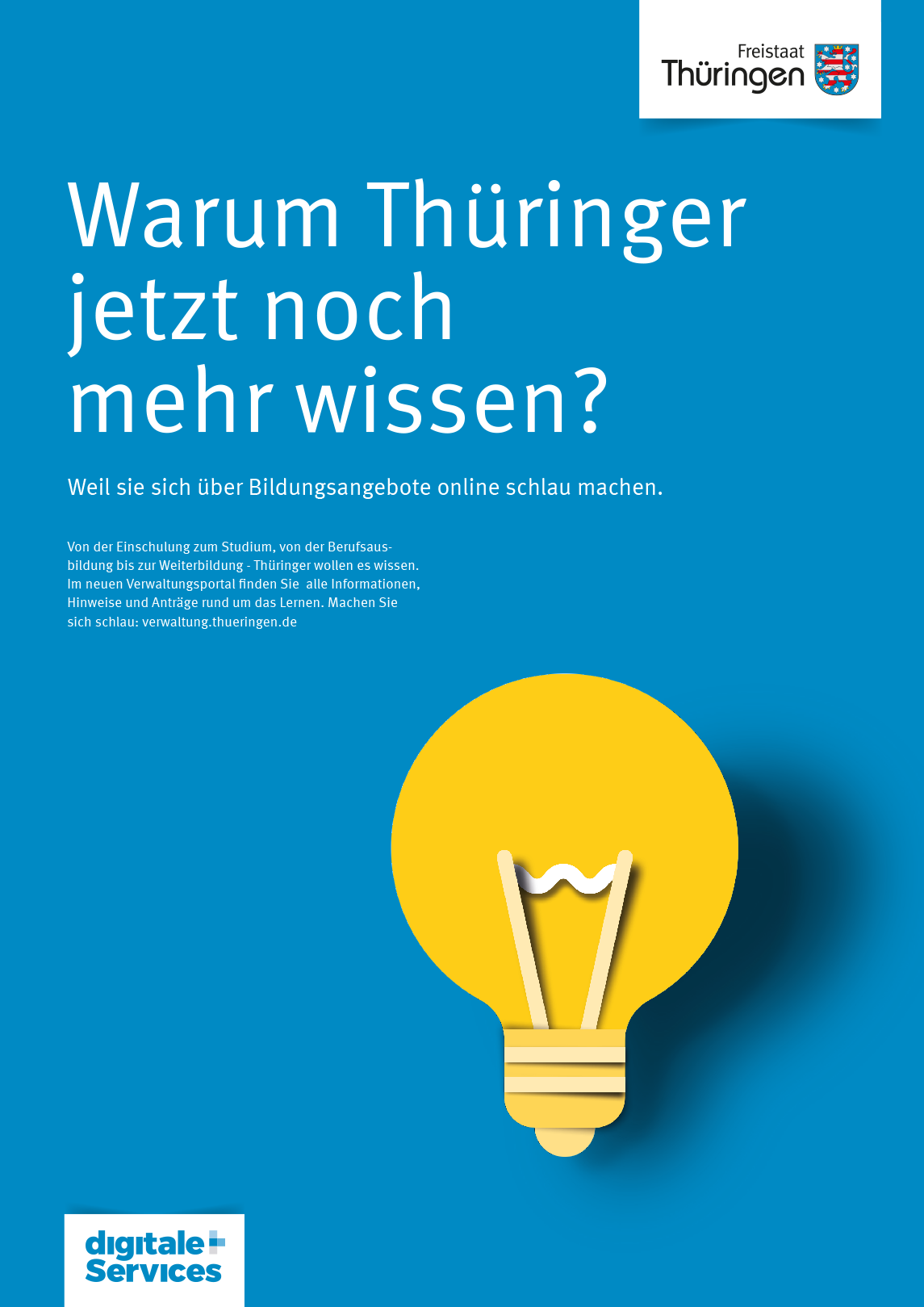 Aufschrift: Warum Thüringer jetzt noch mehr wissen?